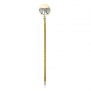 Stylo boule à facettes jaune