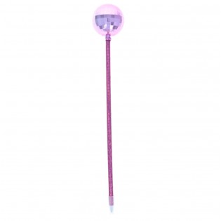 Stylo boule à facettes rose