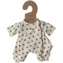 Pyjama pour poupée coeur vert