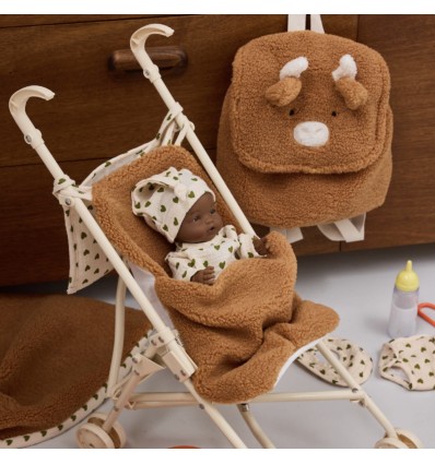 Pyjama pour poupée coeur vert