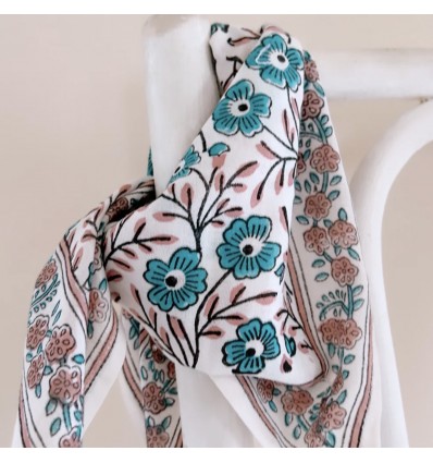 Foulard Bellis Aqua 100 cm - So Family