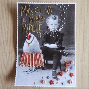 Kit broderie sur papier "Mireille"