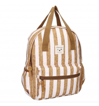 Sac à dos rayures caramel - Kidzroom