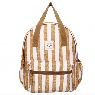 Sac à dos rayures caramel - Kidzroom