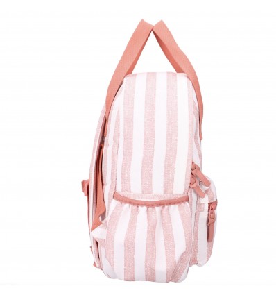 Sac à dos rayures roses - Kidzroom