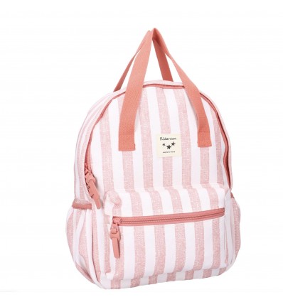 Sac à dos rayures roses - Kidzroom