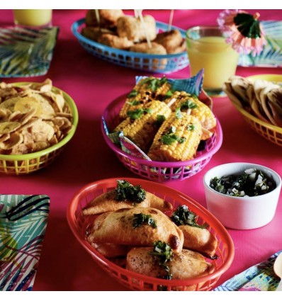 6 corbeilles colorées - Talking Tables