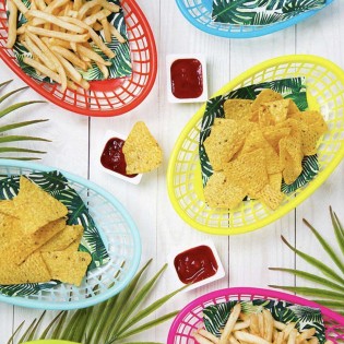 6 corbeilles colorées - Talking Tables