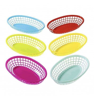 6 corbeilles colorées - Talking Tables