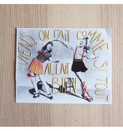 Kit broderie sur papier "Alors on danse"