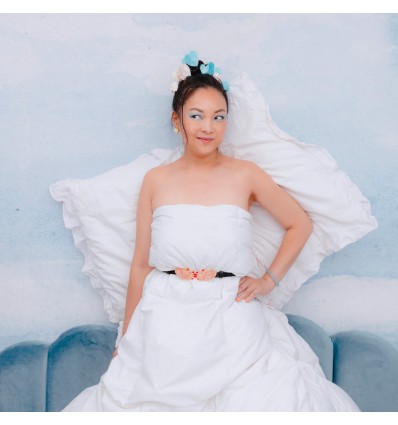 Pince à cheveux Coeur Blanc - Coucou Suzette