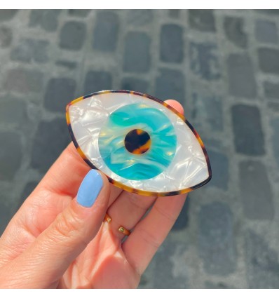 Pince à cheveux Oeil Bleu - Coucou Suzette