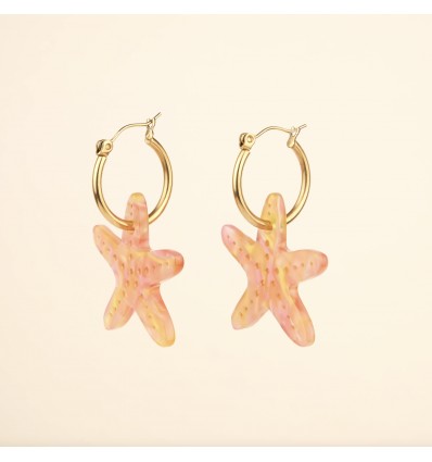 Boucles d'oreilles Etoile de mer - Coucou Suzette
