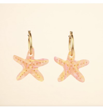 Boucles d'oreilles Etoile de mer - Coucou Suzette