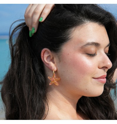 Boucles d'oreilles Etoile de mer - Coucou Suzette