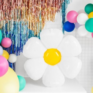 Ballon Marguerite en mylar - Party Deco