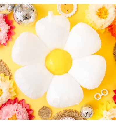 Ballon Marguerite en mylar - Party Deco