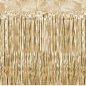 Rideau à franges doré luxe - Party Deco