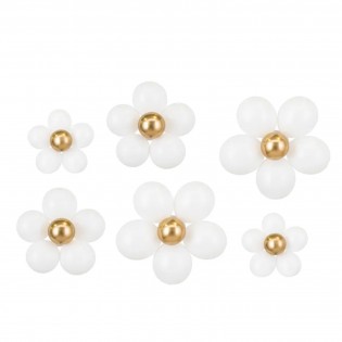 Kit de 6 ballons fleurs - Party Deco