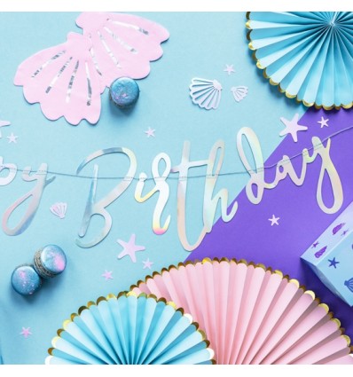 Set de 3 rosaces roses - Party Deco