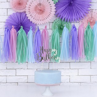 Guirlande tassels multicolores - Party Deco