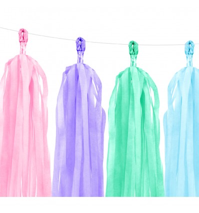 Guirlande tassels multicolores - Party Deco