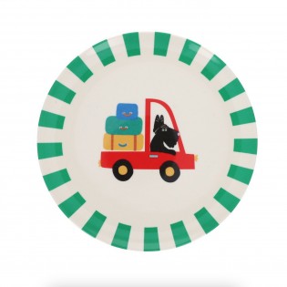 Assiette Véhicule en mélamine