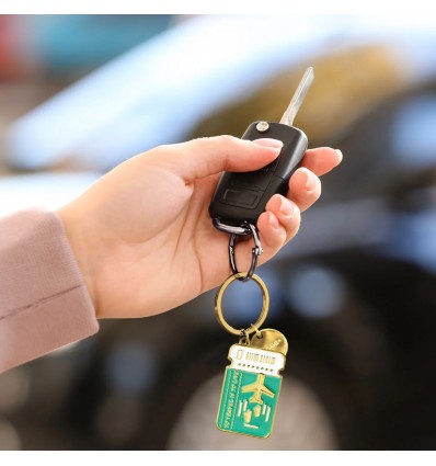 Porte-clé émaillé Voyage - Legami