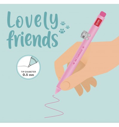 Stylo à encre lovely friends Chat - Legami