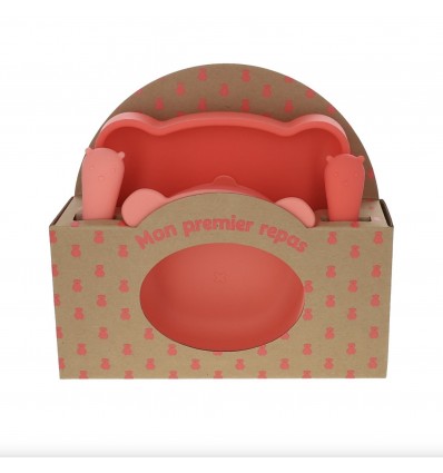 Coffret Mes Premiers Repas rose et corail