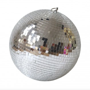 Boule à facettes argentée 30 cm