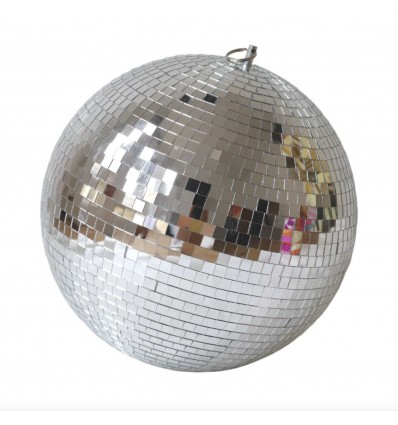 Boule à facettes argentée 30 cm