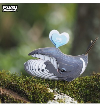 Eugy puzzle Baleine Boréale 3D en carton