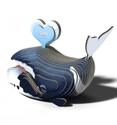 Eugy puzzle Baleine Boréale 3D en carton