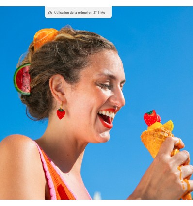 Pince à cheveux Pastèque - Coucou Suzette