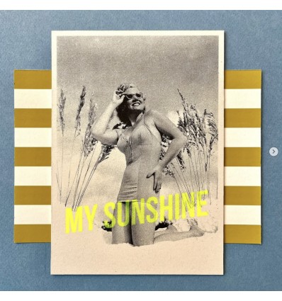 Carte vintage "Sunshine" - Atelier Kencre