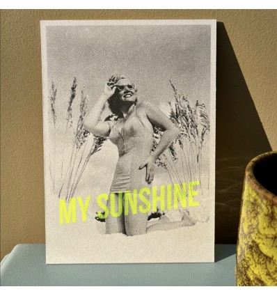 Carte vintage "Sunshine" - Atelier Kencre