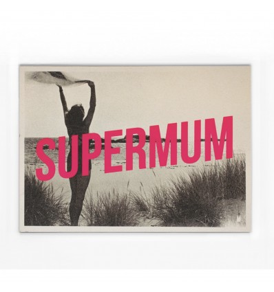 Carte vintage "Supermum" - Atelier Kencre