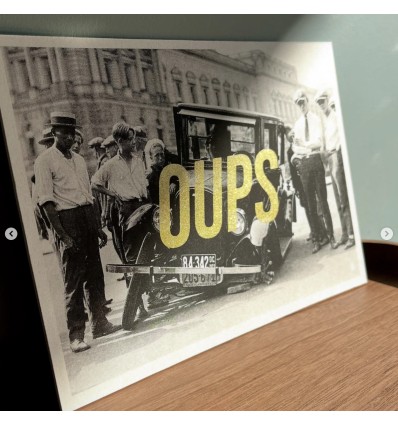 Carte vintage "Oups" - Atelier Kencre