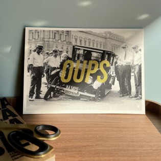 Carte vintage "Oups" - Atelier Kencre