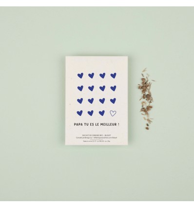 Graines à planter "Papa tu es le meilleur !" - La Fabrique à Sachets