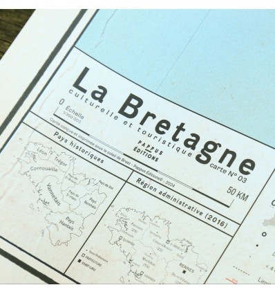 Carte de Bretagne - Pappus Editions