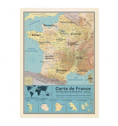 Carte de France - Pappus Editions