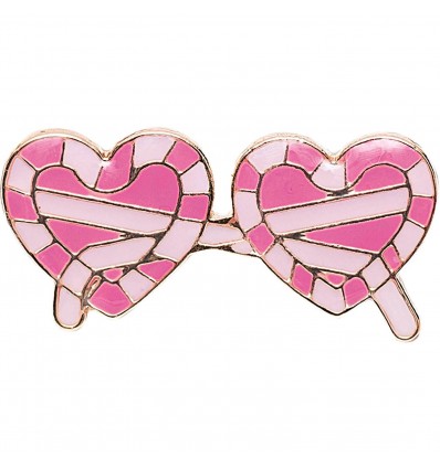 Pin's Lunettes Coeurs - Rico Design