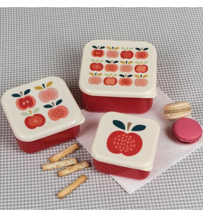 Set de 3 boîtes à goûter Apple - Rex