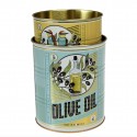 Set de 2 pots en métal Huiles d'olives - Rex