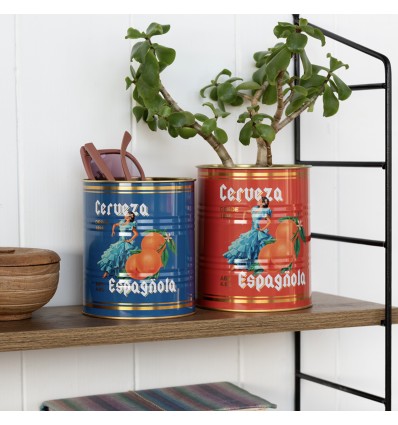 Set de 2 pots en métal "Cerveza espanola" - Rex