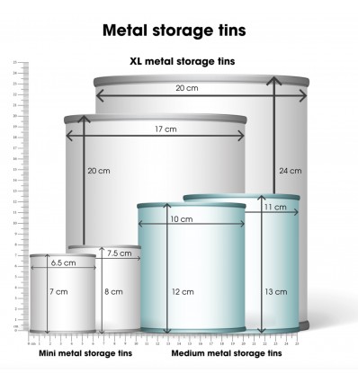 Set de 2 pots en métal "Tuk Tuk" - Rex