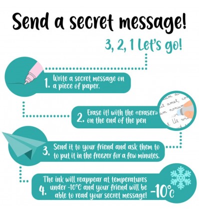 Stylo à encre effaçable Papillon - Legami