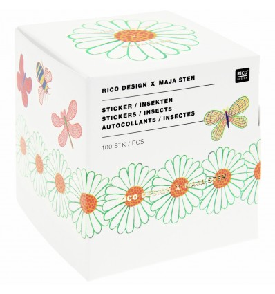 100 autocollants insectes Maja Sten - Rico Design